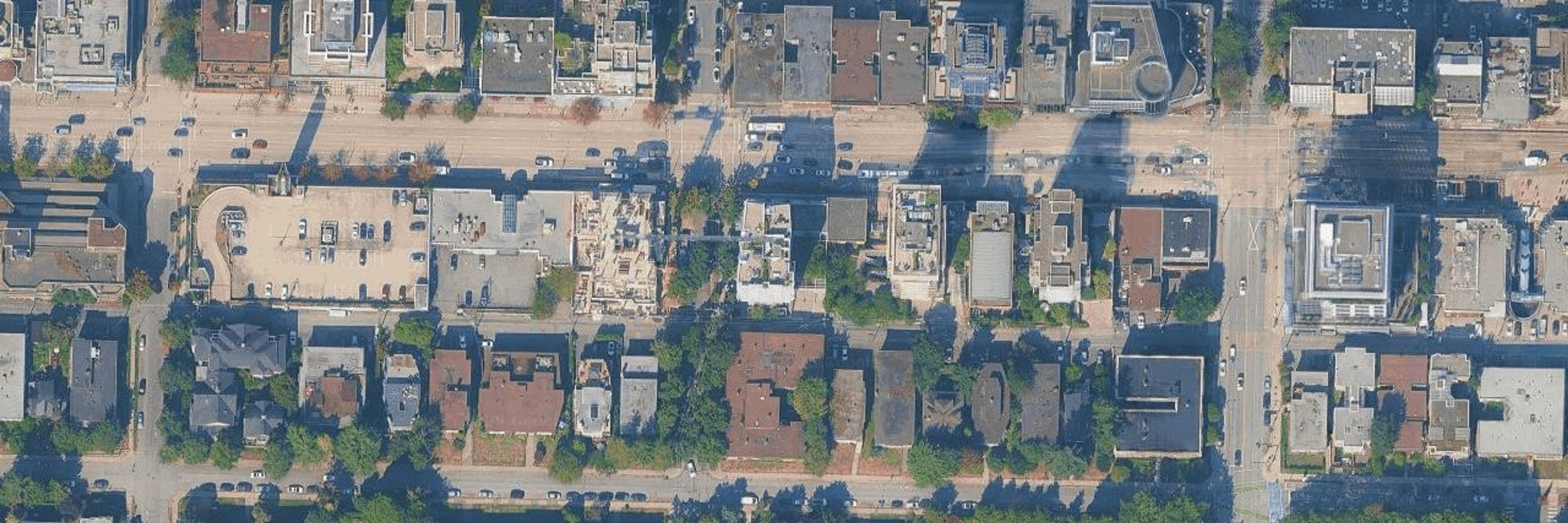 Spruce aerial view