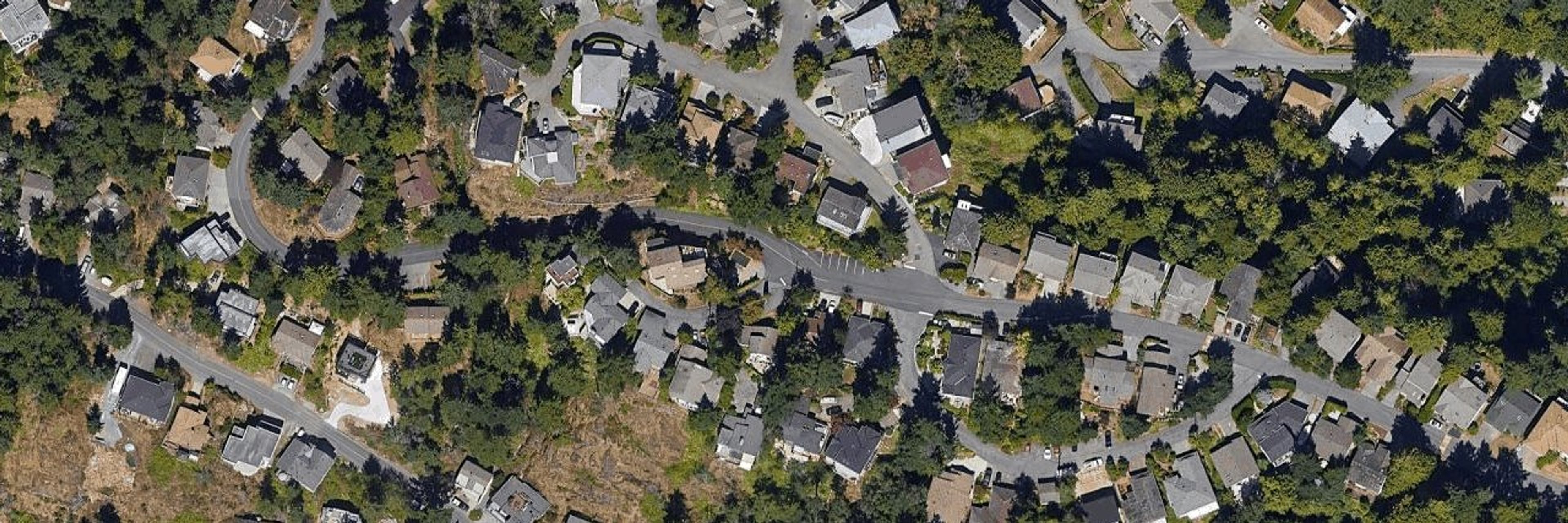 Long Lake Heights Estates aerial view