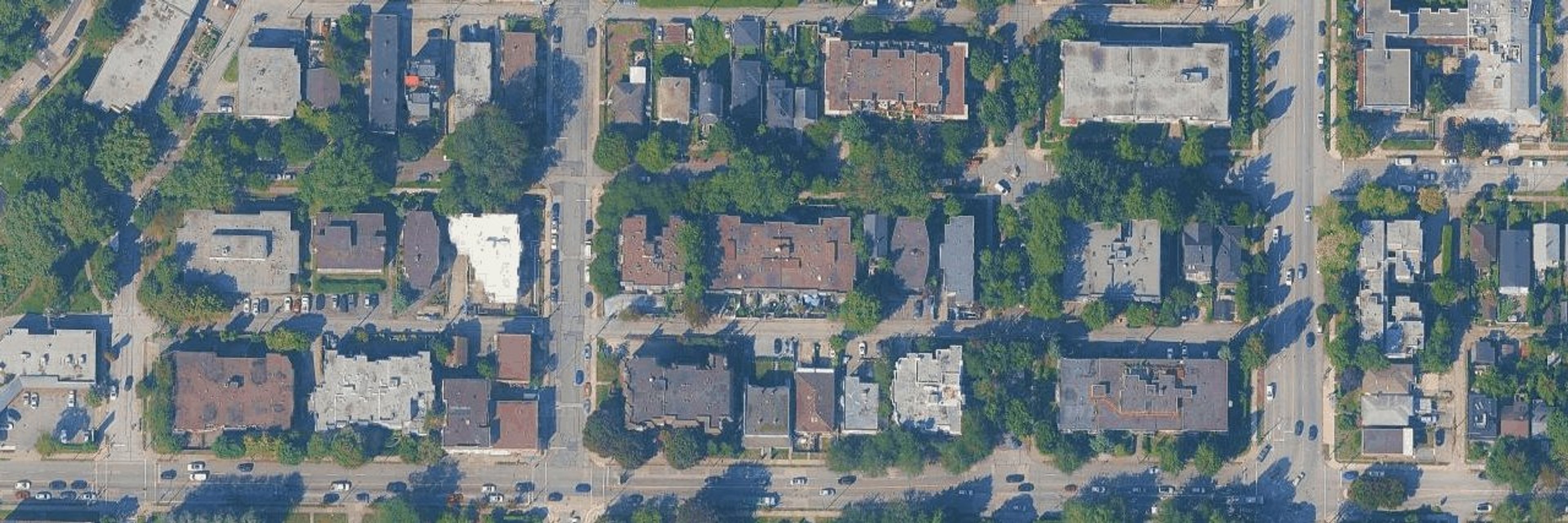 Landmark aerial view