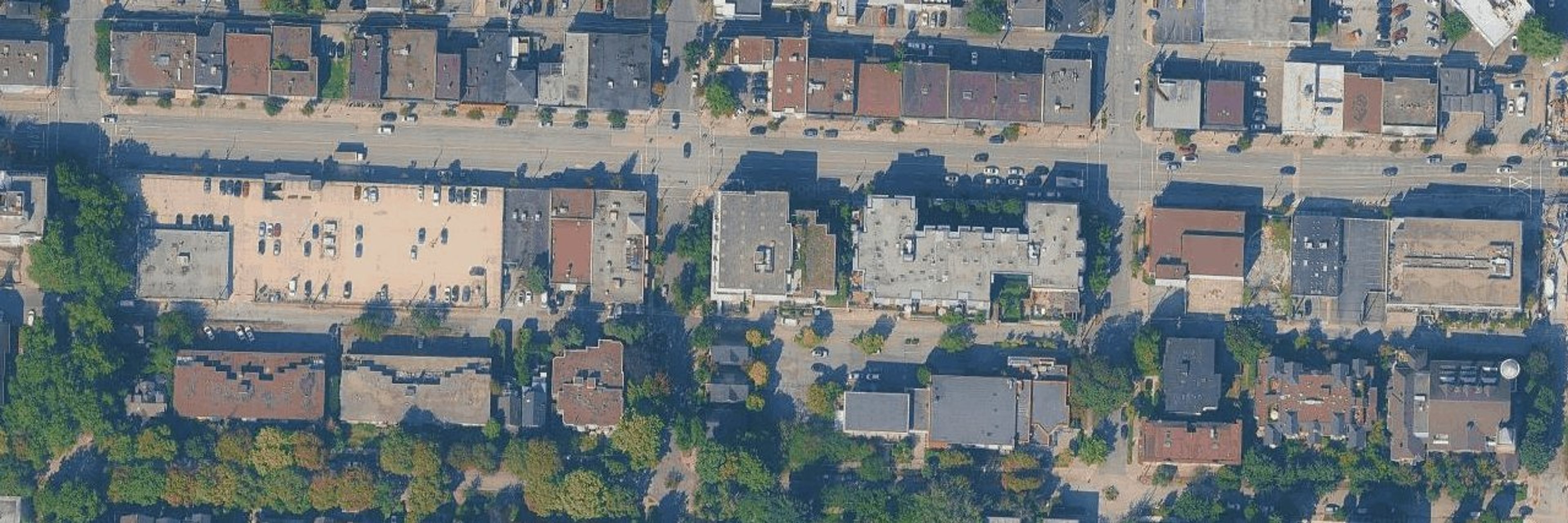 The Vue aerial view