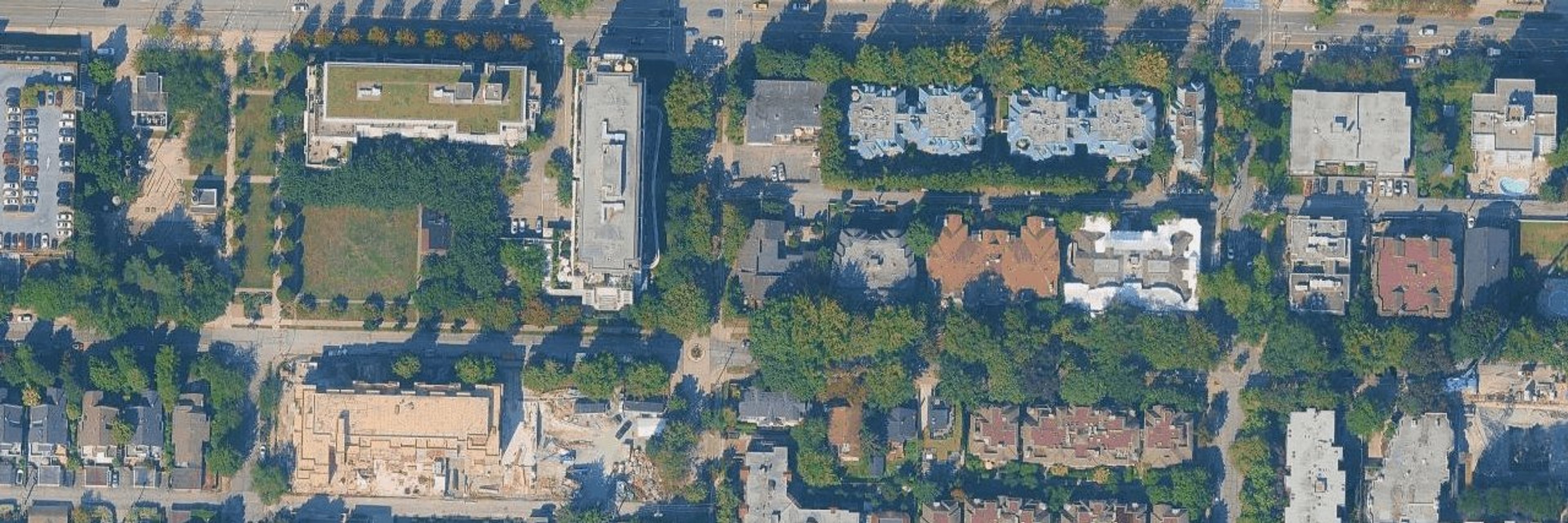 Heather Court aerial view