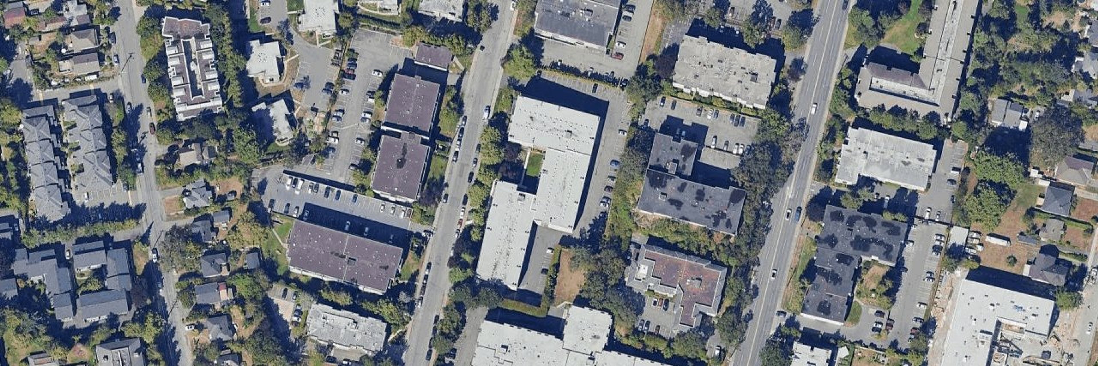 Mayfair Court aerial view