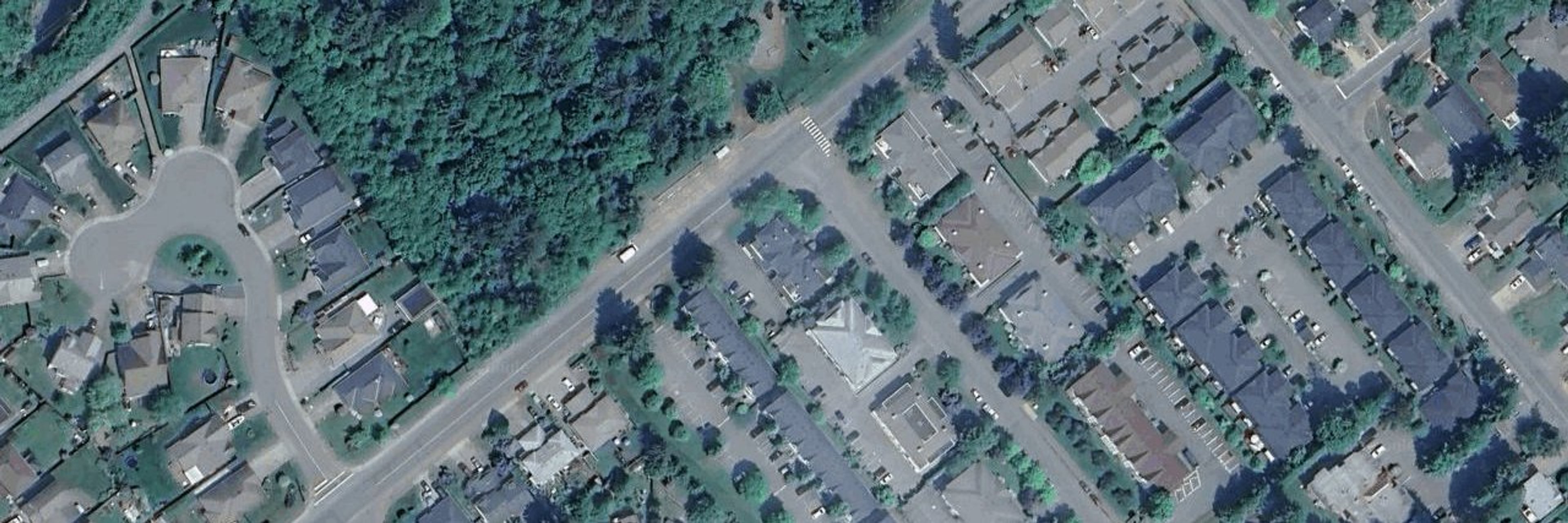 Woodmancy Manor aerial view