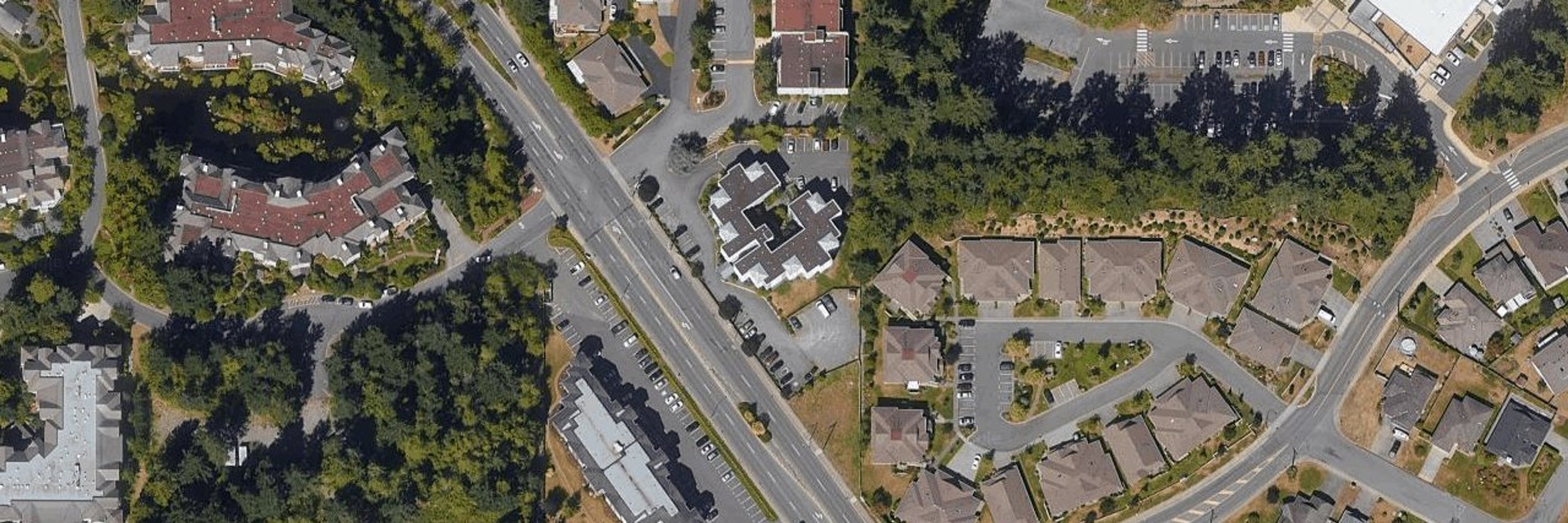 Rutherford Courtyard aerial view