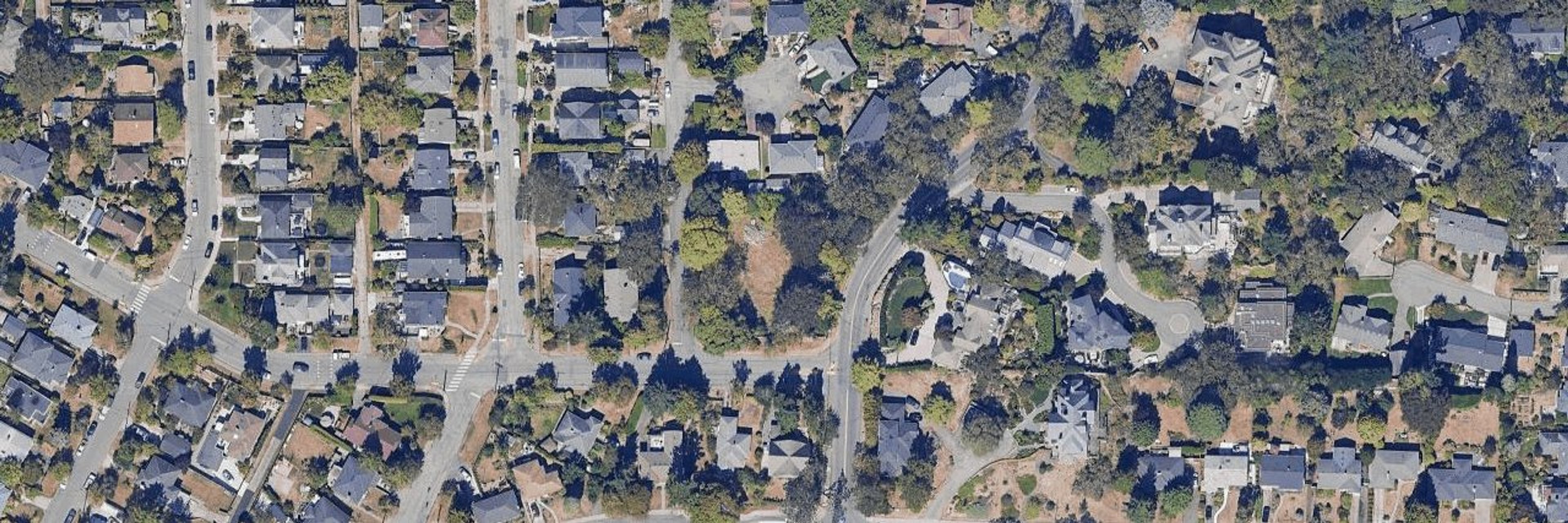 Wisteria Row aerial view