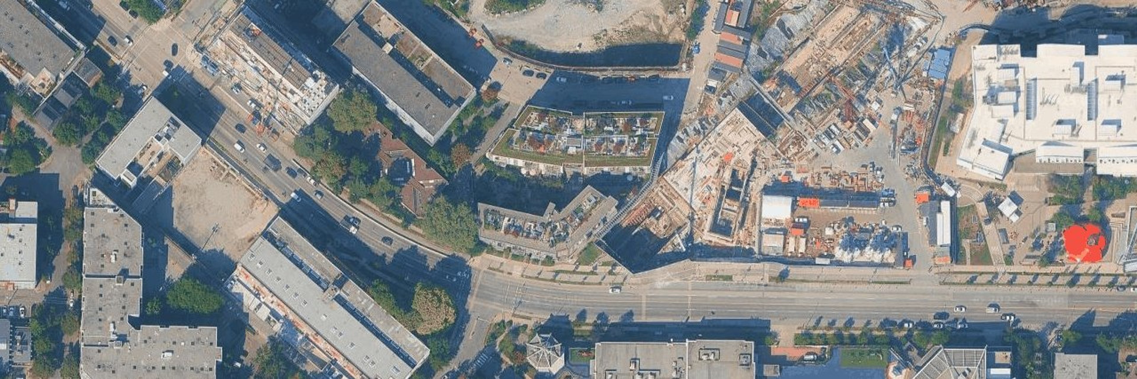 Canvas aerial view