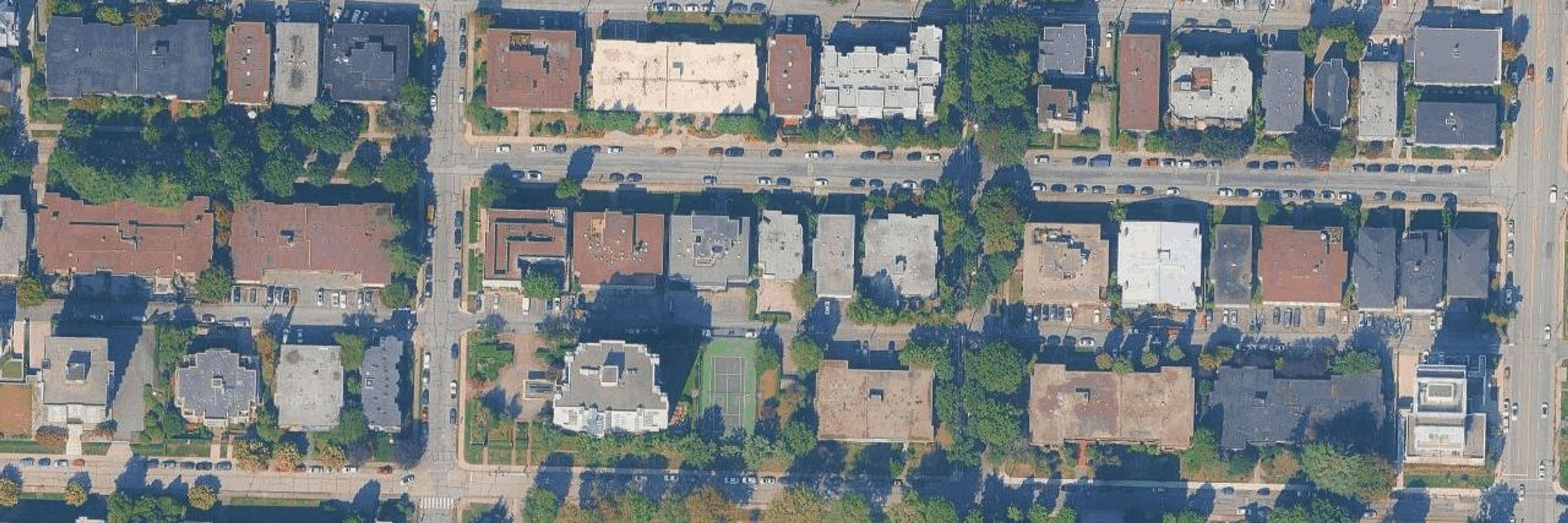 The Landmark Oak aerial view