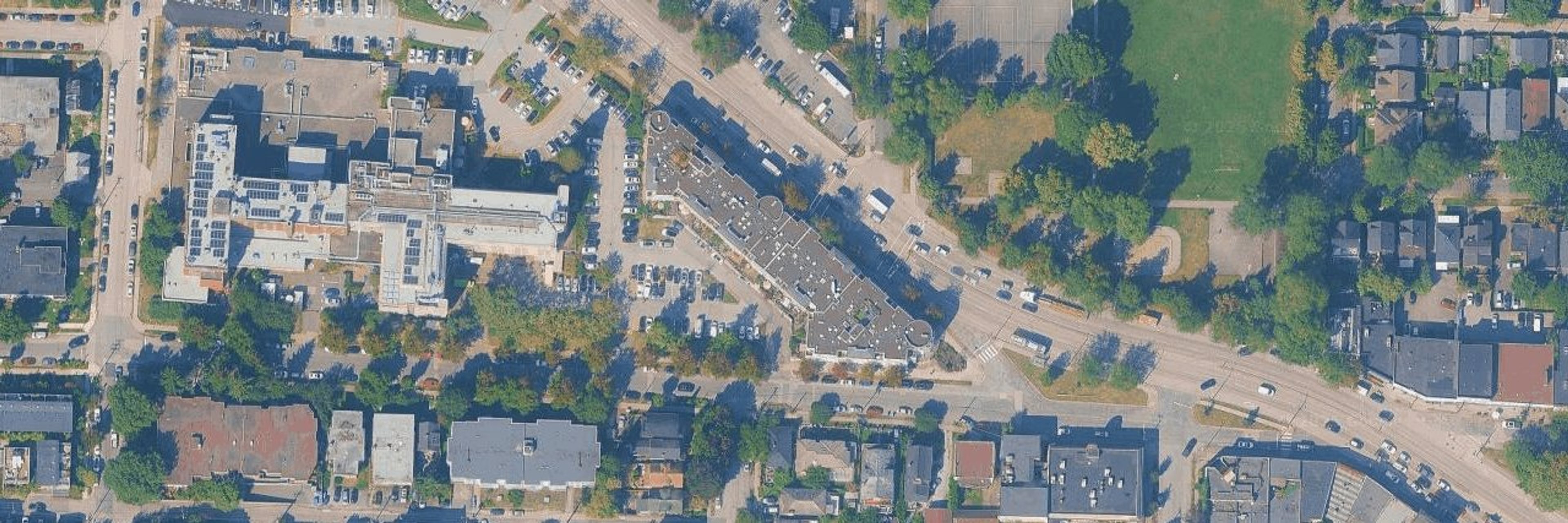 Harvard Place aerial view