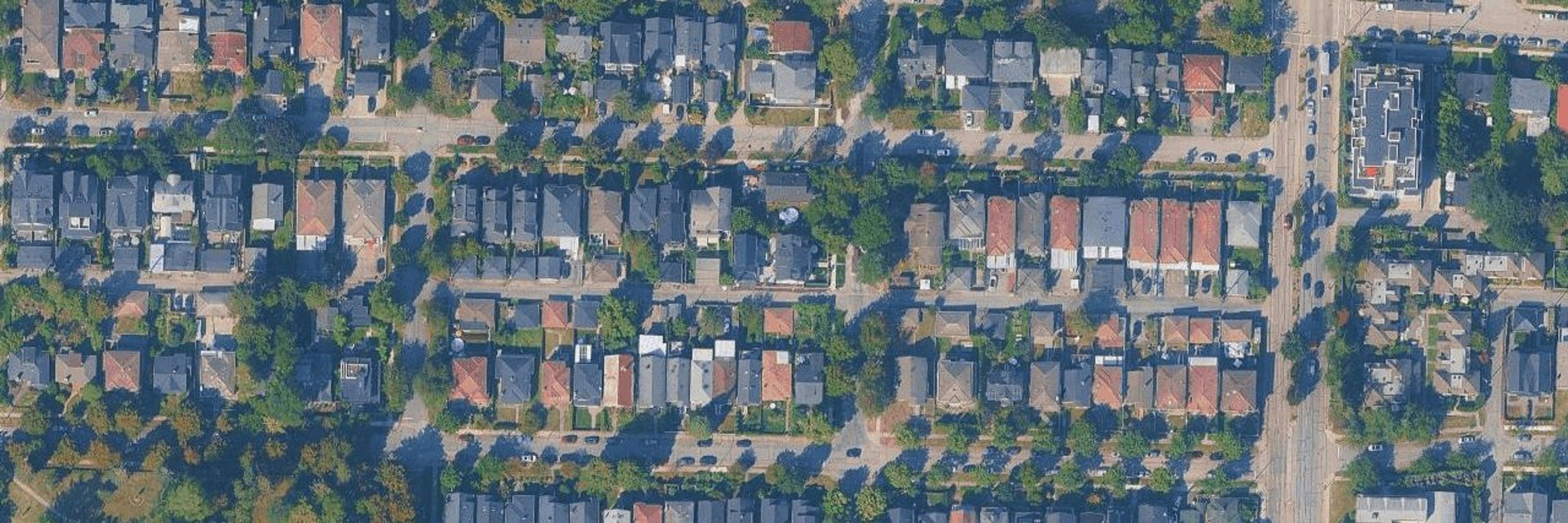 Cedar Cottage aerial view