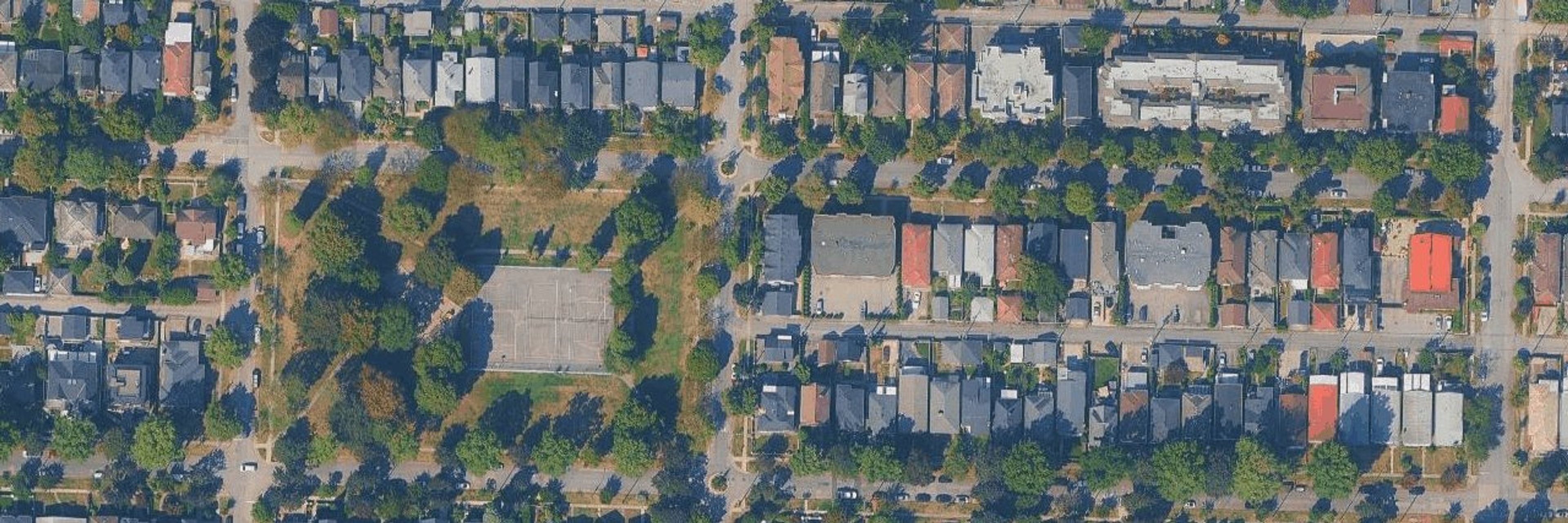 Mcdonald Mews aerial view