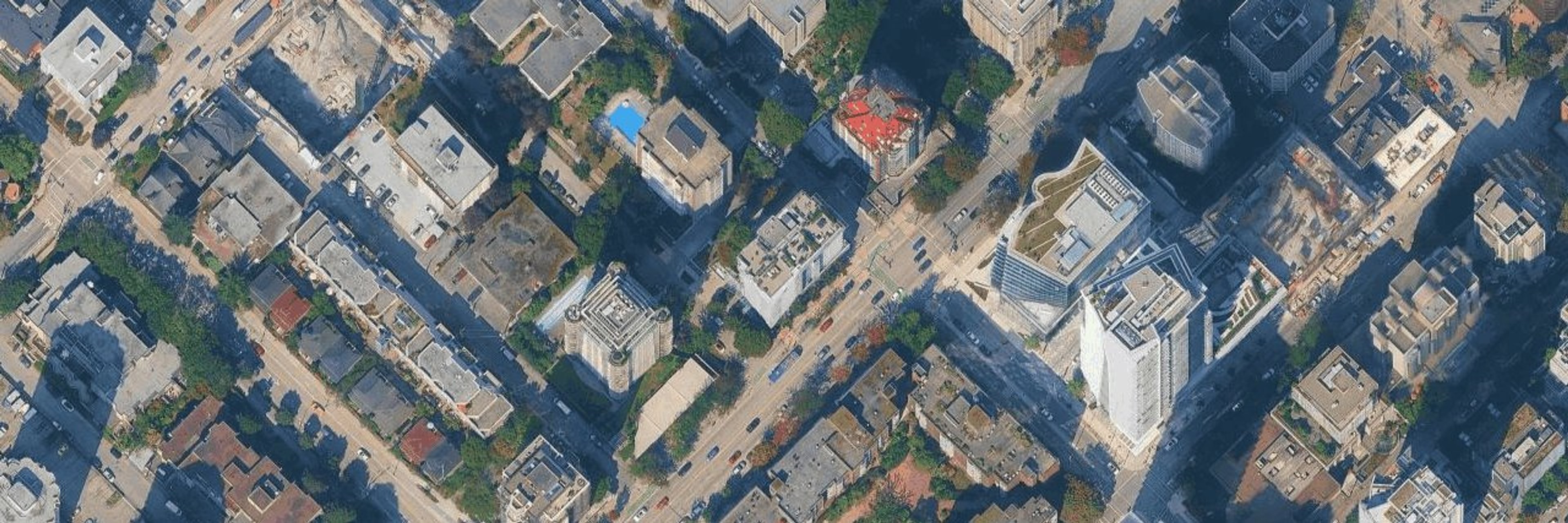 Modern aerial view