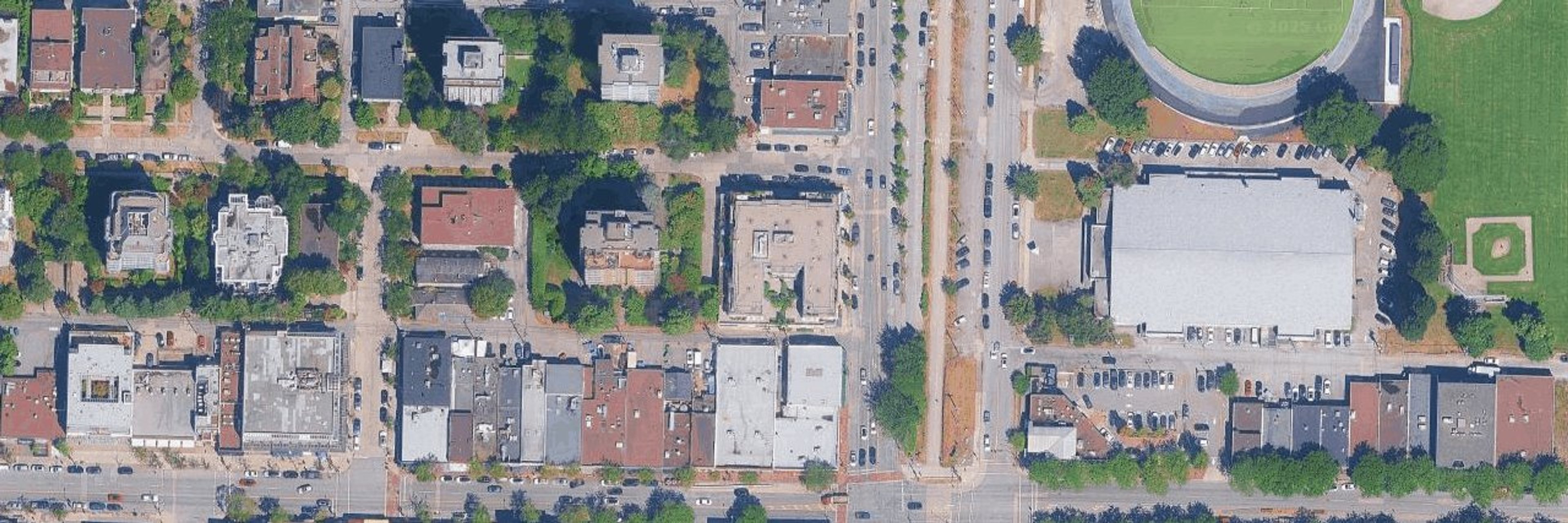 Kerrisdale Gardens aerial view