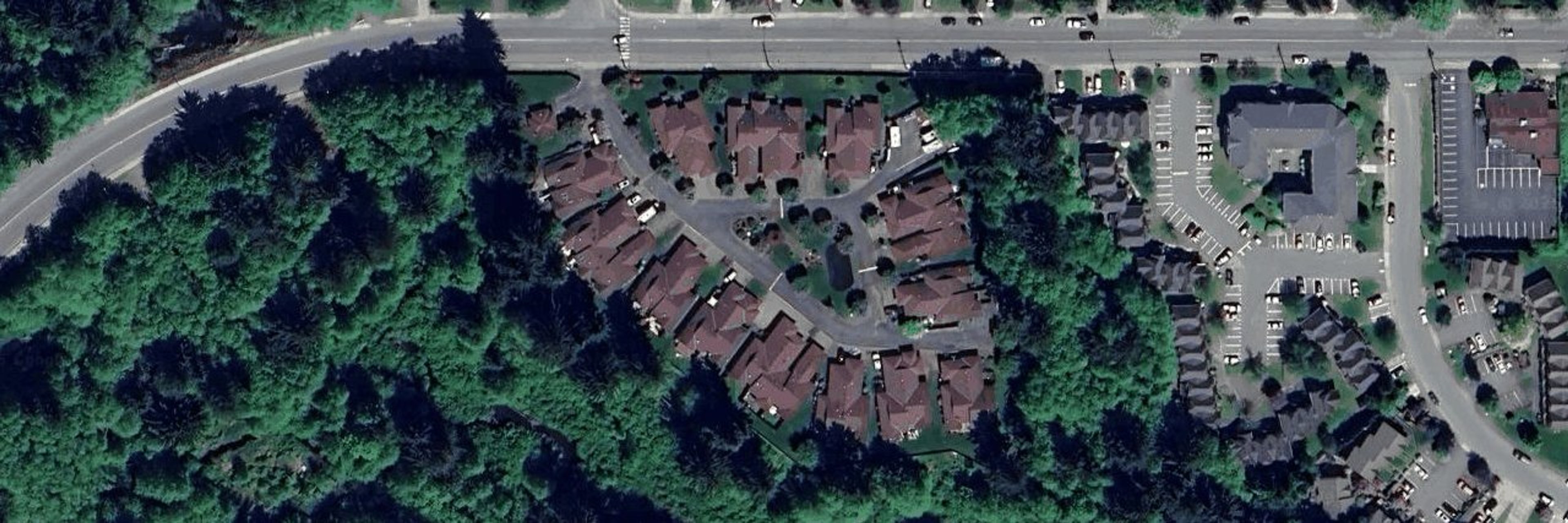 Penny Lane aerial view