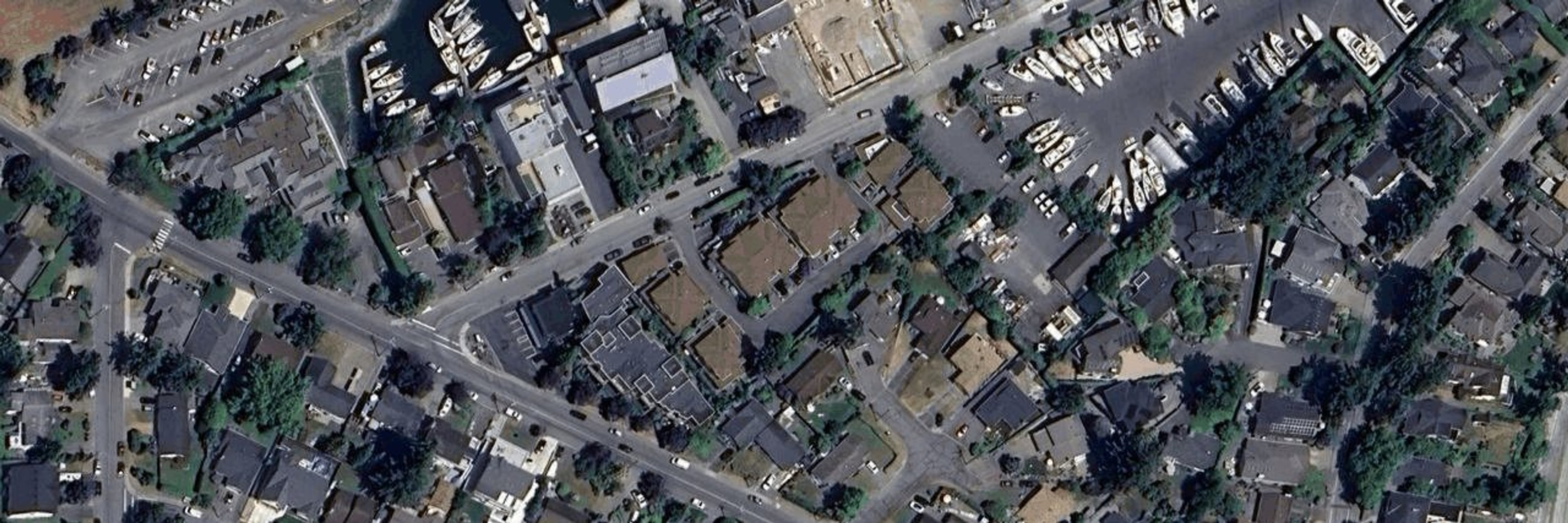 Harbourside aerial view