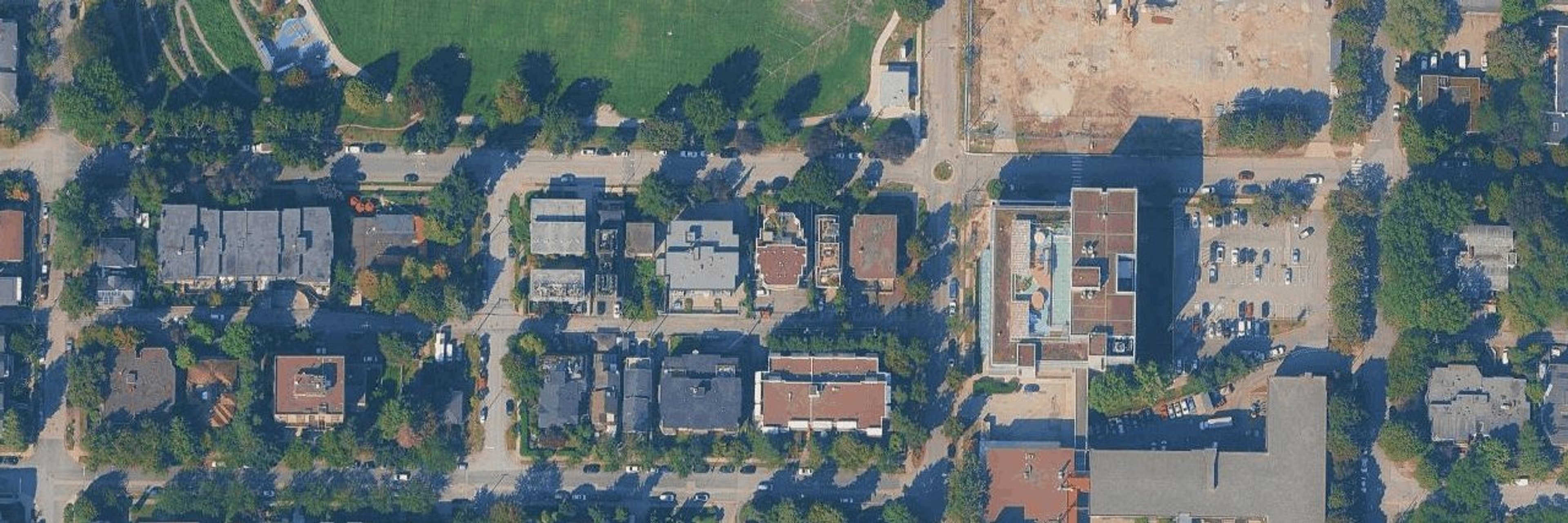 Windsor Gardrens aerial view