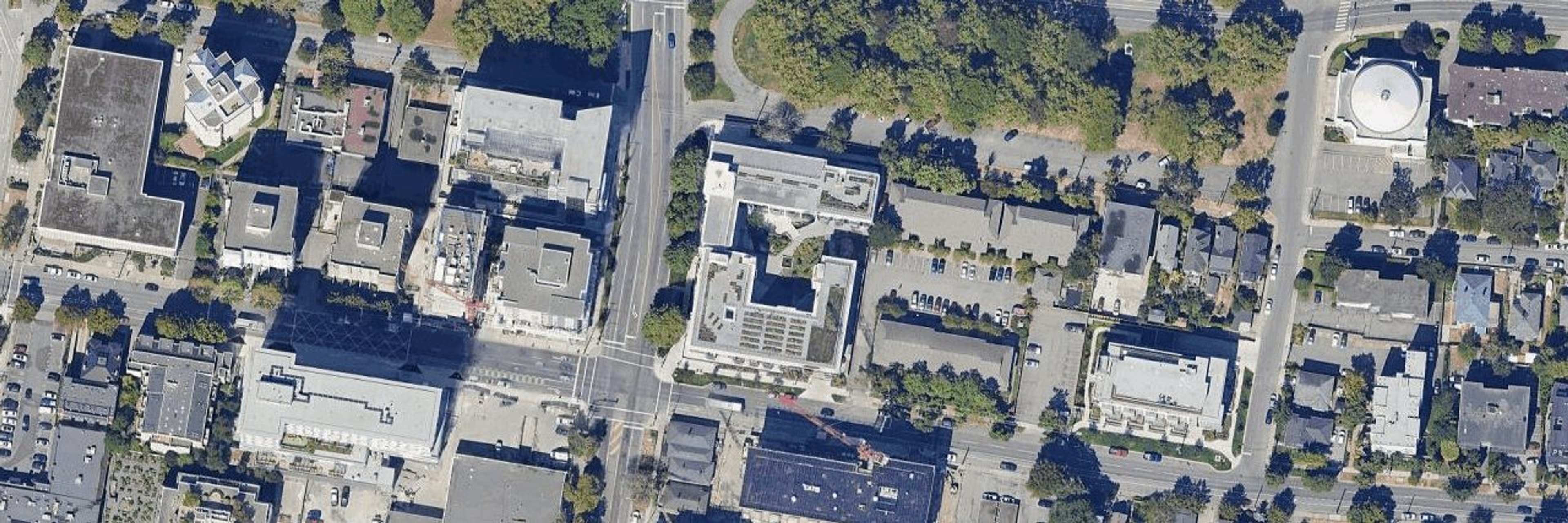 The Wade aerial view