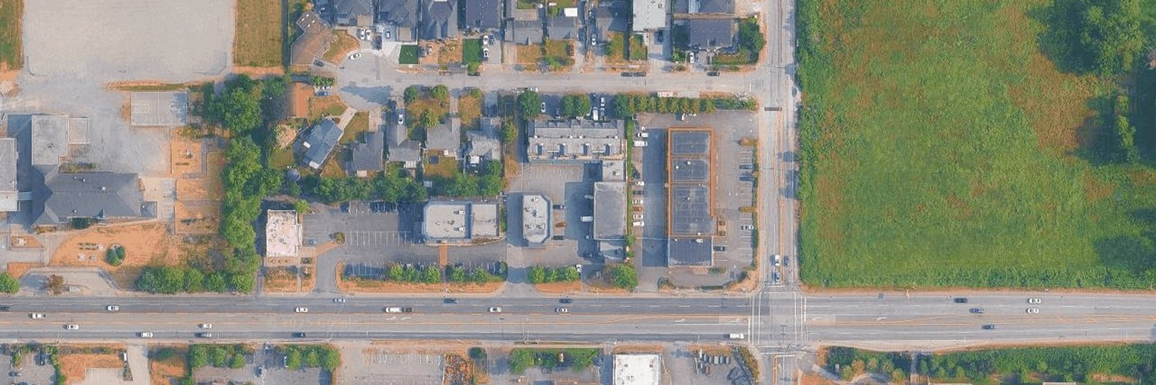 The Quad aerial view