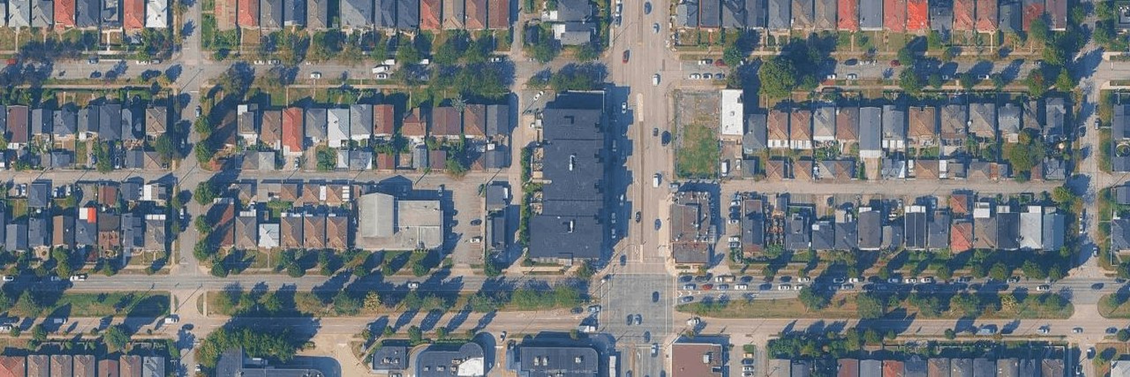 1st + Renfrew aerial view