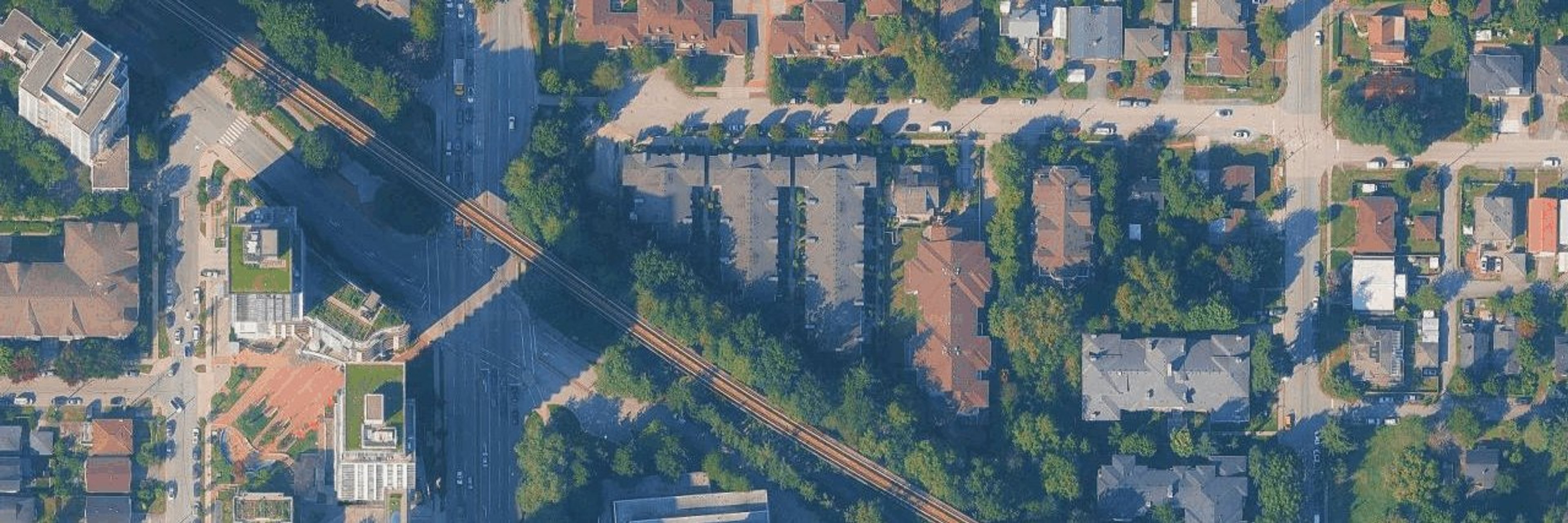 Thurston Street aerial view