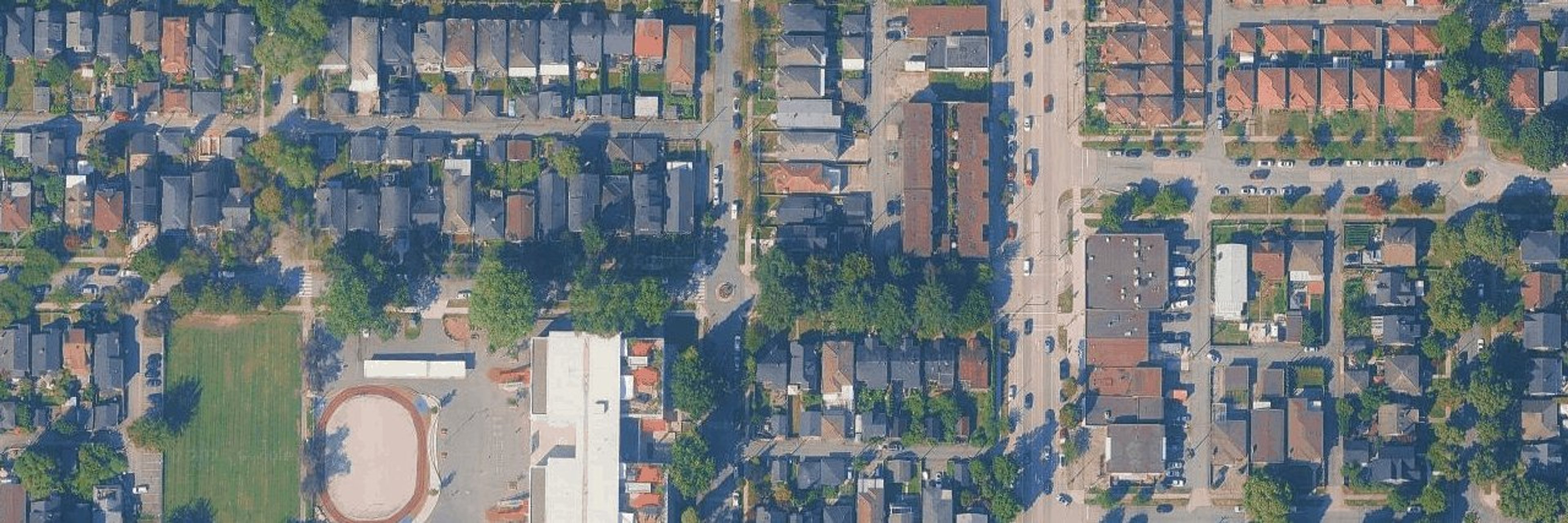 Garden aerial view
