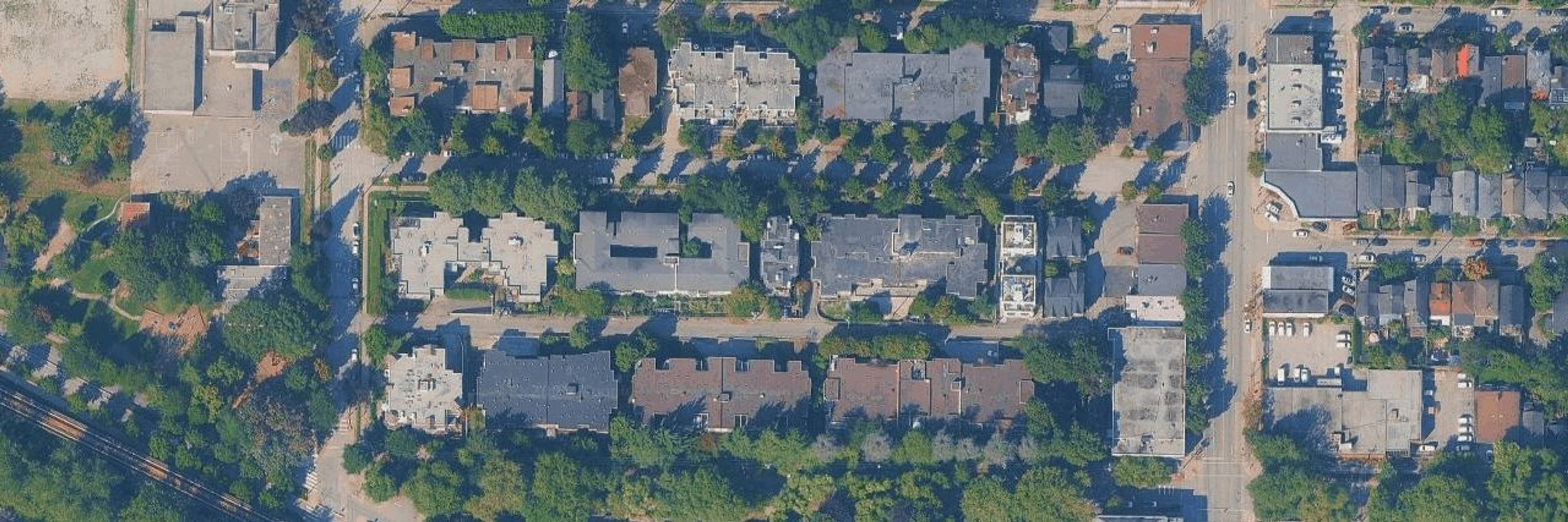 Magnolia Court aerial view