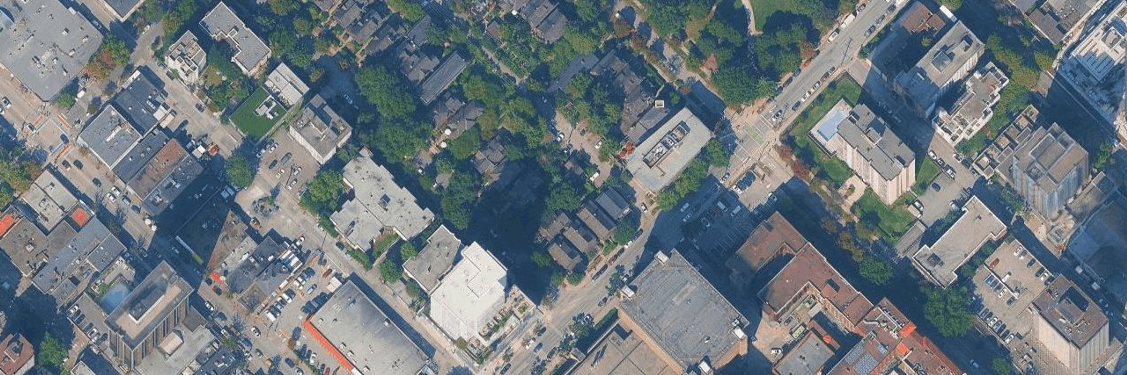Leslie Lane House aerial view