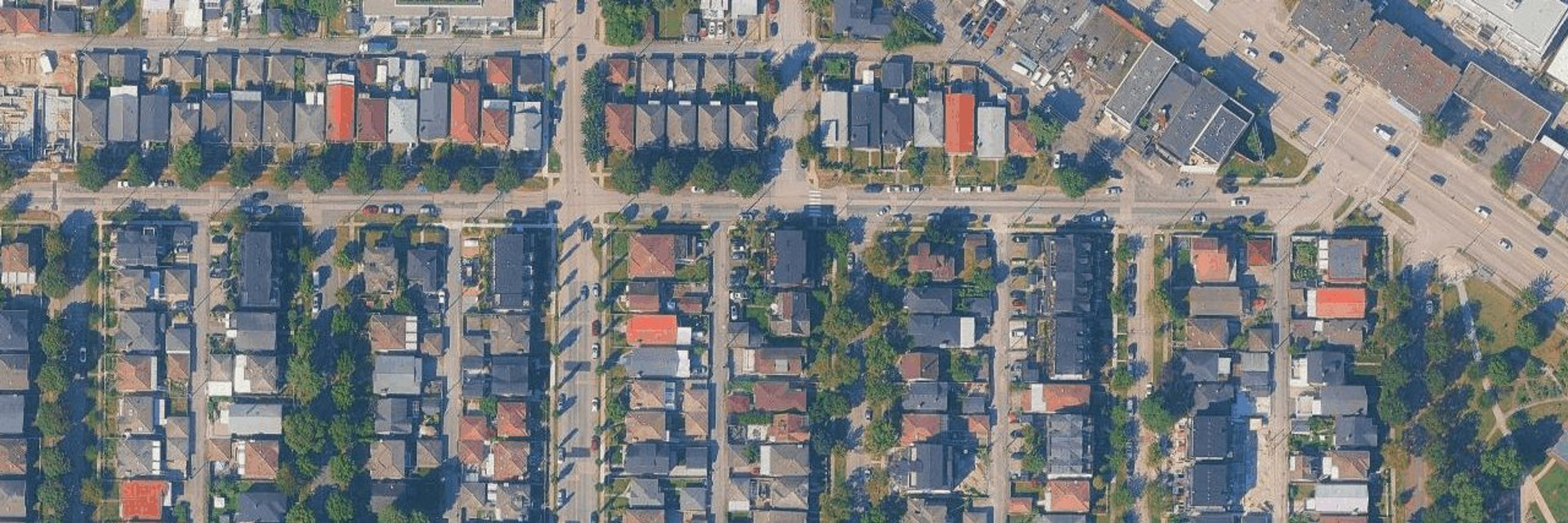 Slocan Lane aerial view