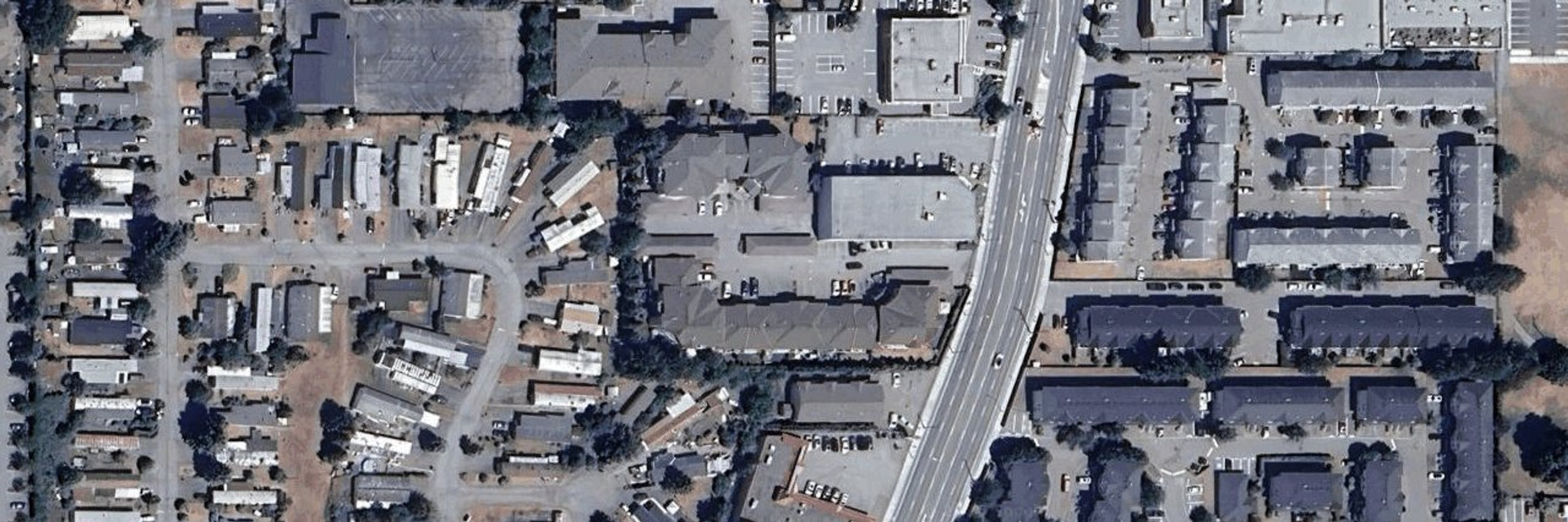 Melrose aerial view