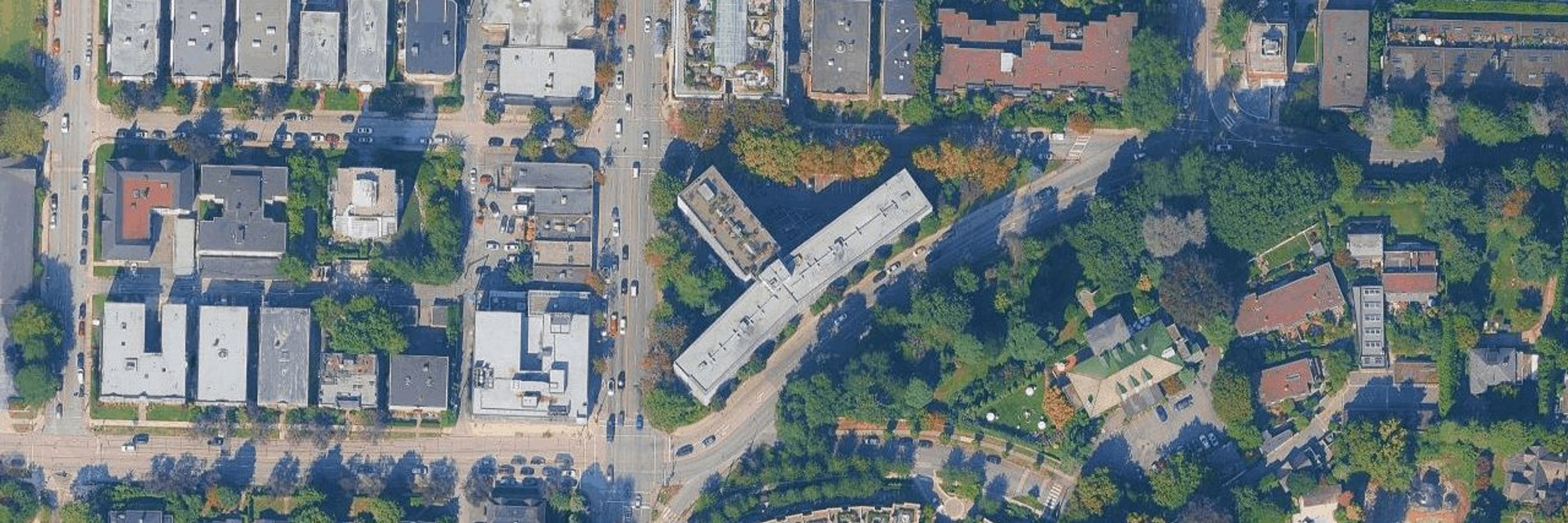 Hycroft Towers aerial view