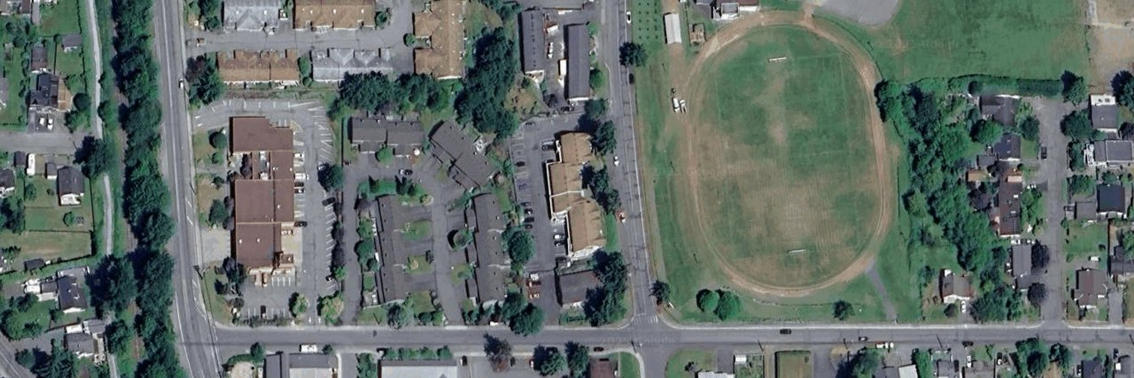 Ashley Court aerial view
