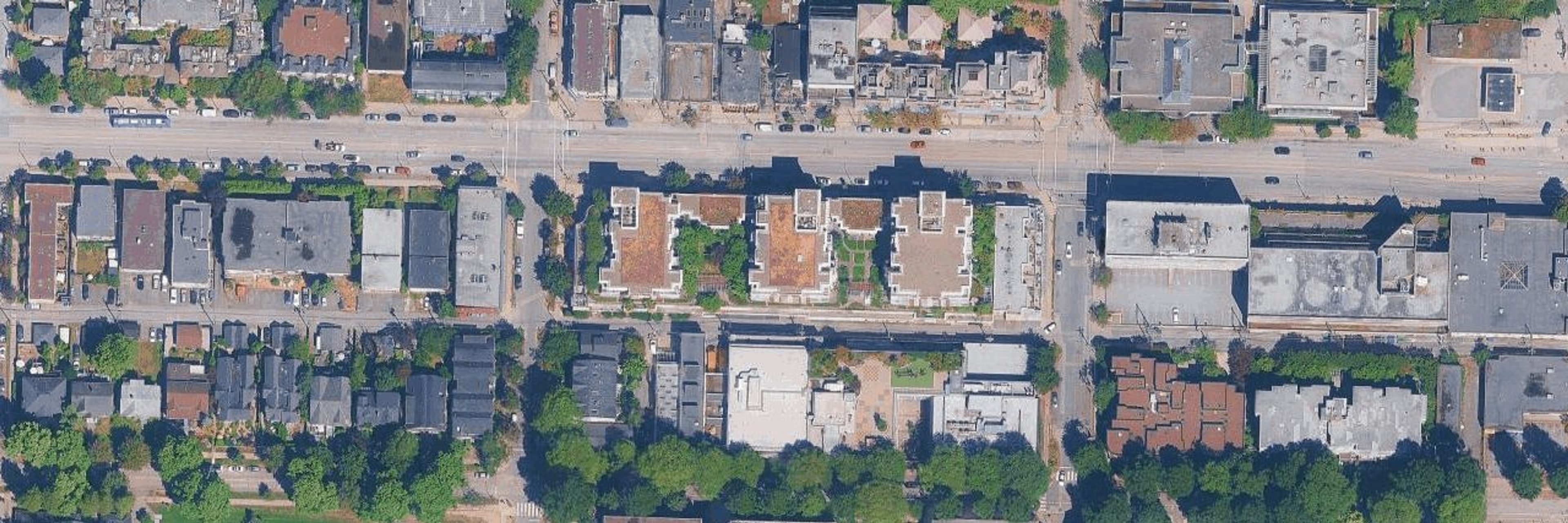 The Vine aerial view
