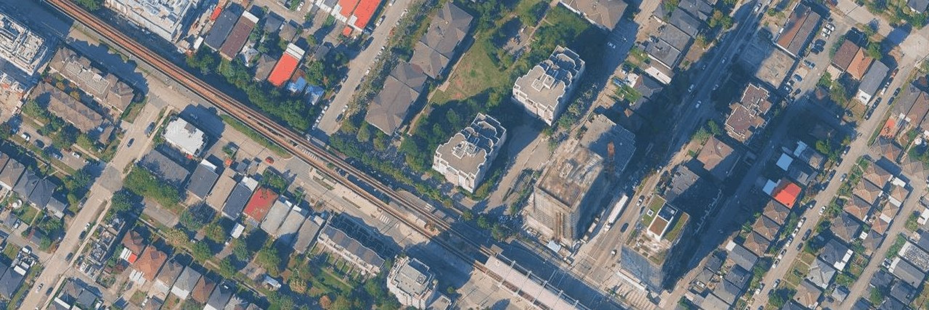 Queen's Court aerial view