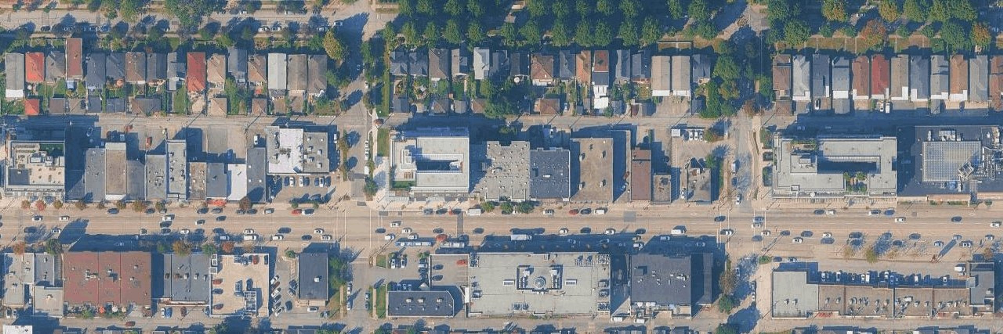The Riviera aerial view